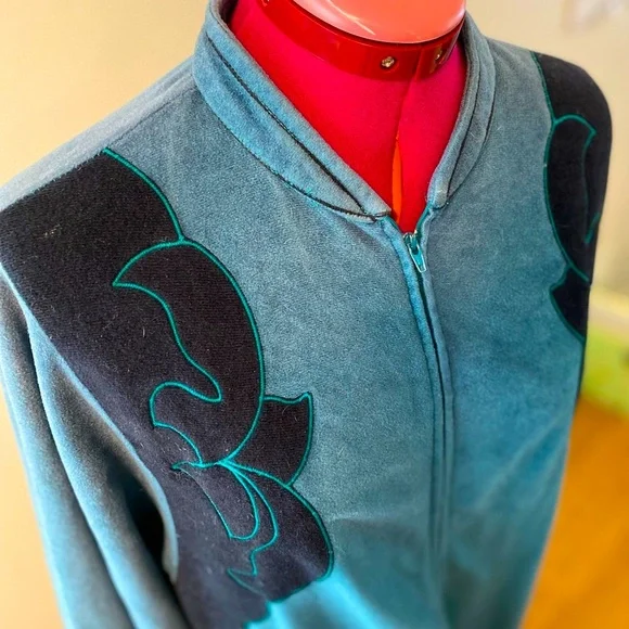 Oscar de la Renta Vintage Lounge Robe - Picture 3 of 10